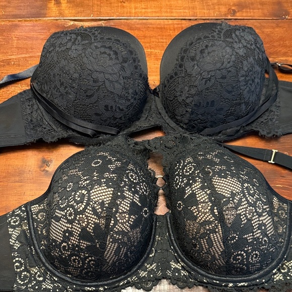 Cacique Black Lace Bra Duo 40DDD - Picture 7 of 7